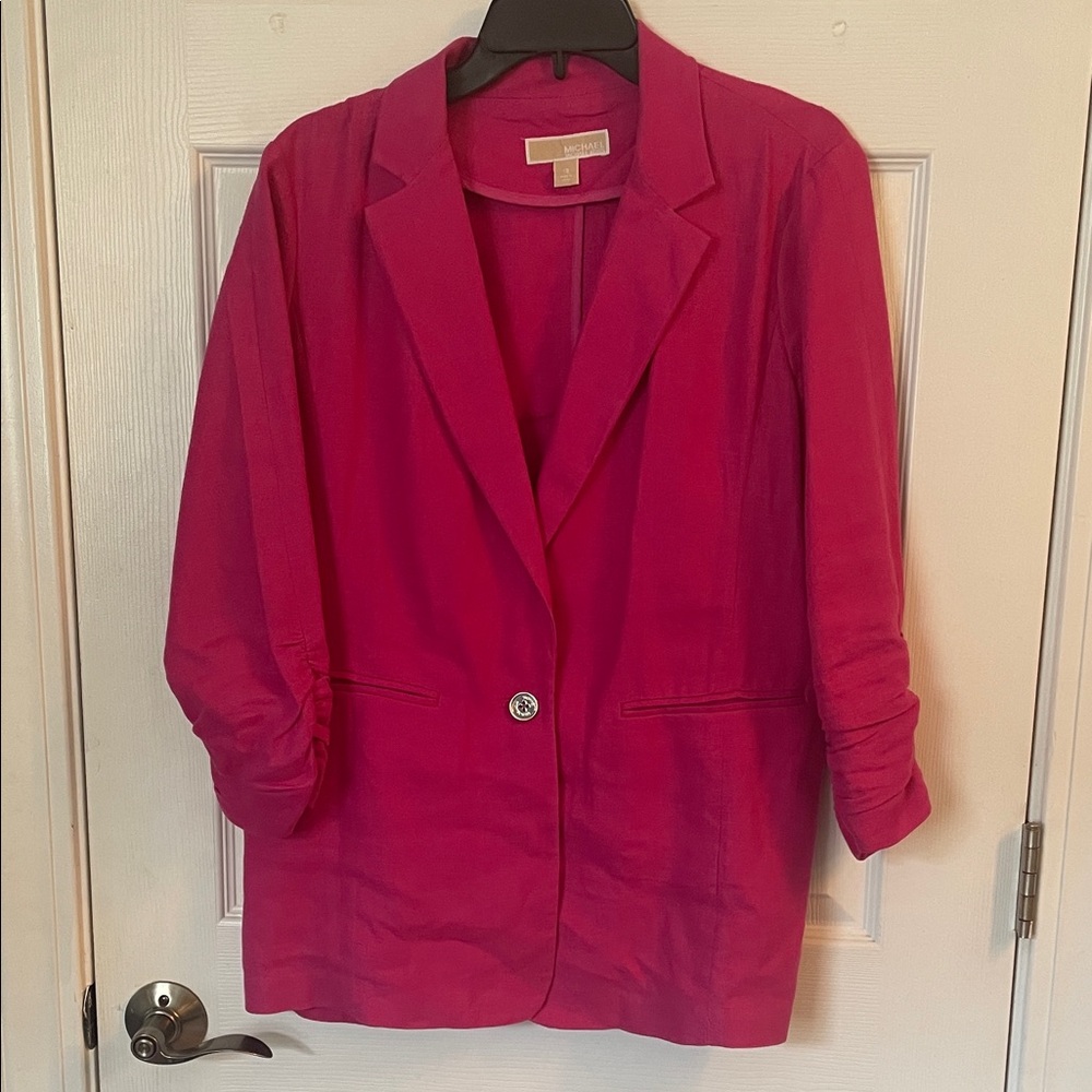 Michael Kors Women's Vibrant Pink Blazer